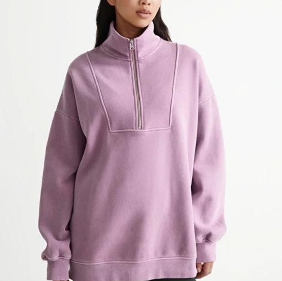 NEW‎ | & Other Stories | Half Zip Sweatshirt,  Small - Picture 1 of 12